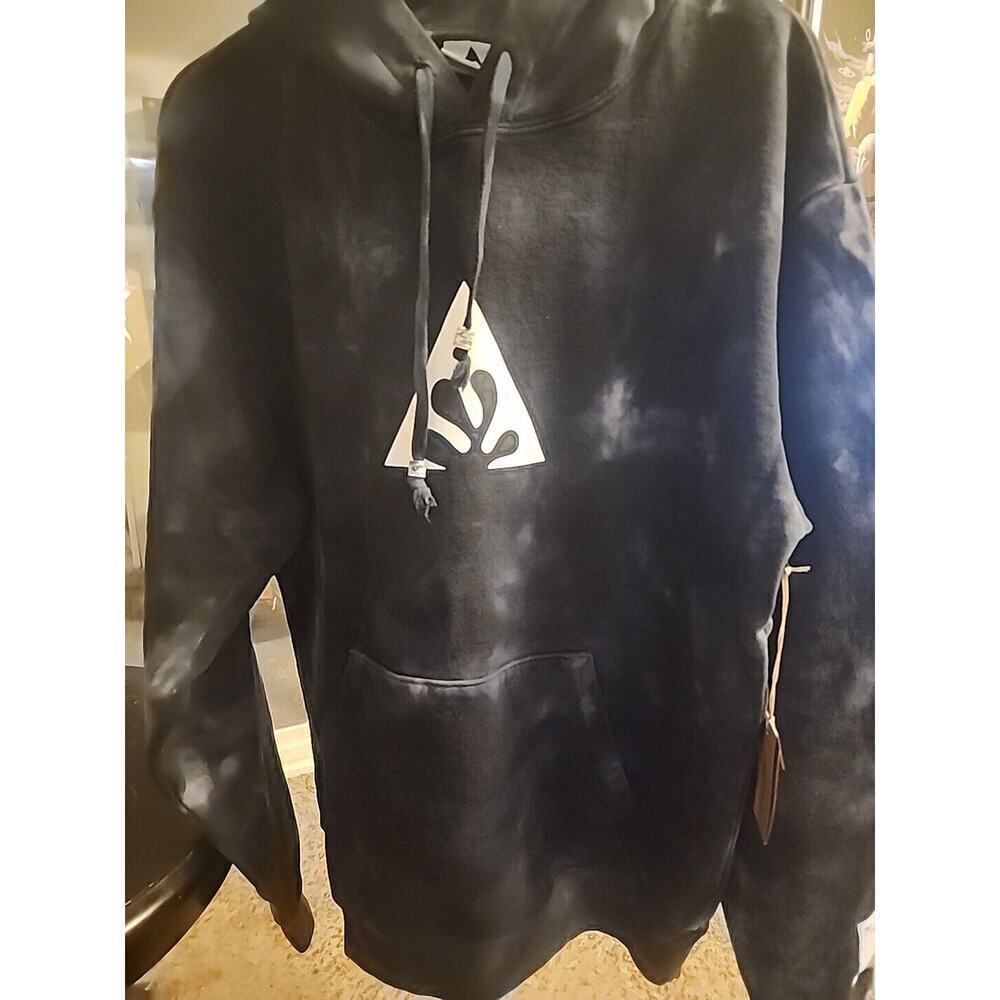 Eco Life Wasted‎ Co Logo Navy Tie-die Sweatshirt Hoodie Medium NWT Excellent A7
